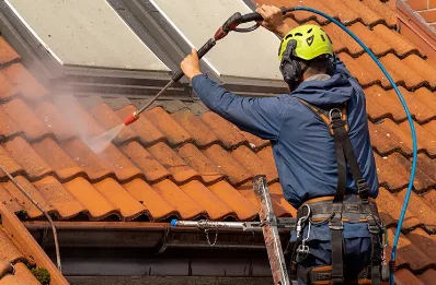 Démoussage et hydrofuge de toiture à Rochebrune